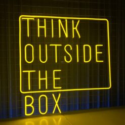 Think Outside The Box Neon Sign